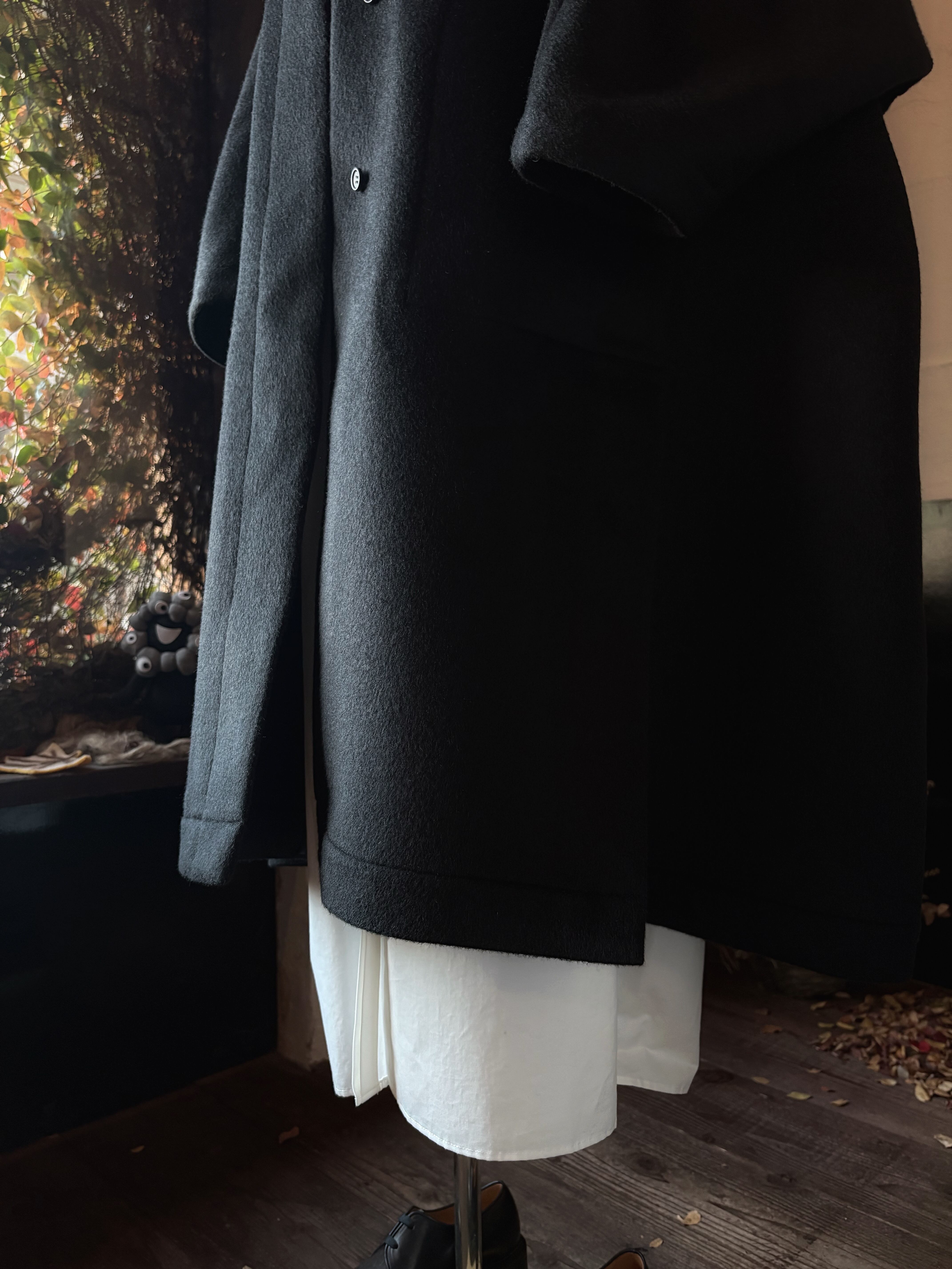 TENNE HANDCRAFTED MODERN long hood cape coat | TALE COCOON
