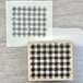 新作☆MO960｜Molinta 【格子布】はんこ / 木製スタンプ
