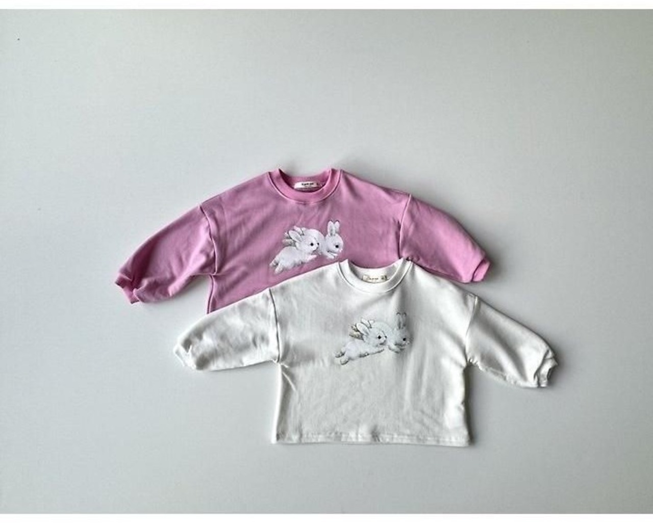 ルプティモ / le petit mo / うさぎオーバーTシャツ / 韓国子供服 / キッズ / 26winter〖取寄〗*XS~XL*