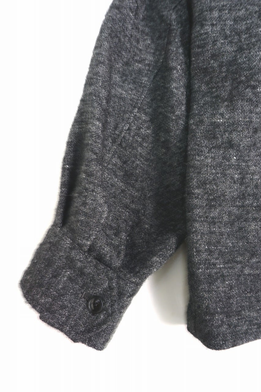 Wool Linen Tweed Shirt Jacket