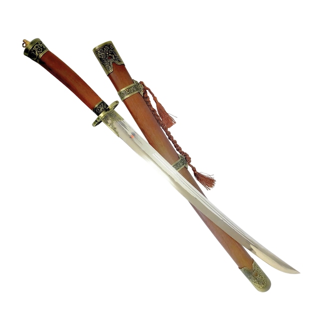 素環頭大刀 白 幅広白銅刀身 模造刀 中国剣 古代日本刀