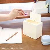 ソニック(Sonic) ゴミ箱 リビガク ちょいバコ 卓上 アイボリー LV-4672-I