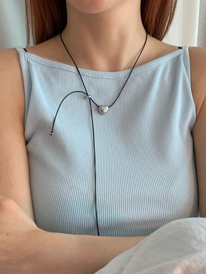 《予約》string mini heart necklace ㆍ