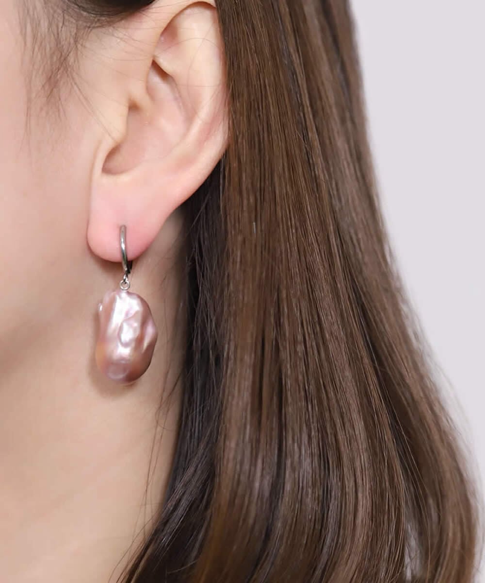 Baroque pearl drop pierce/earring NATURAL【Sクラス】 | LARICA