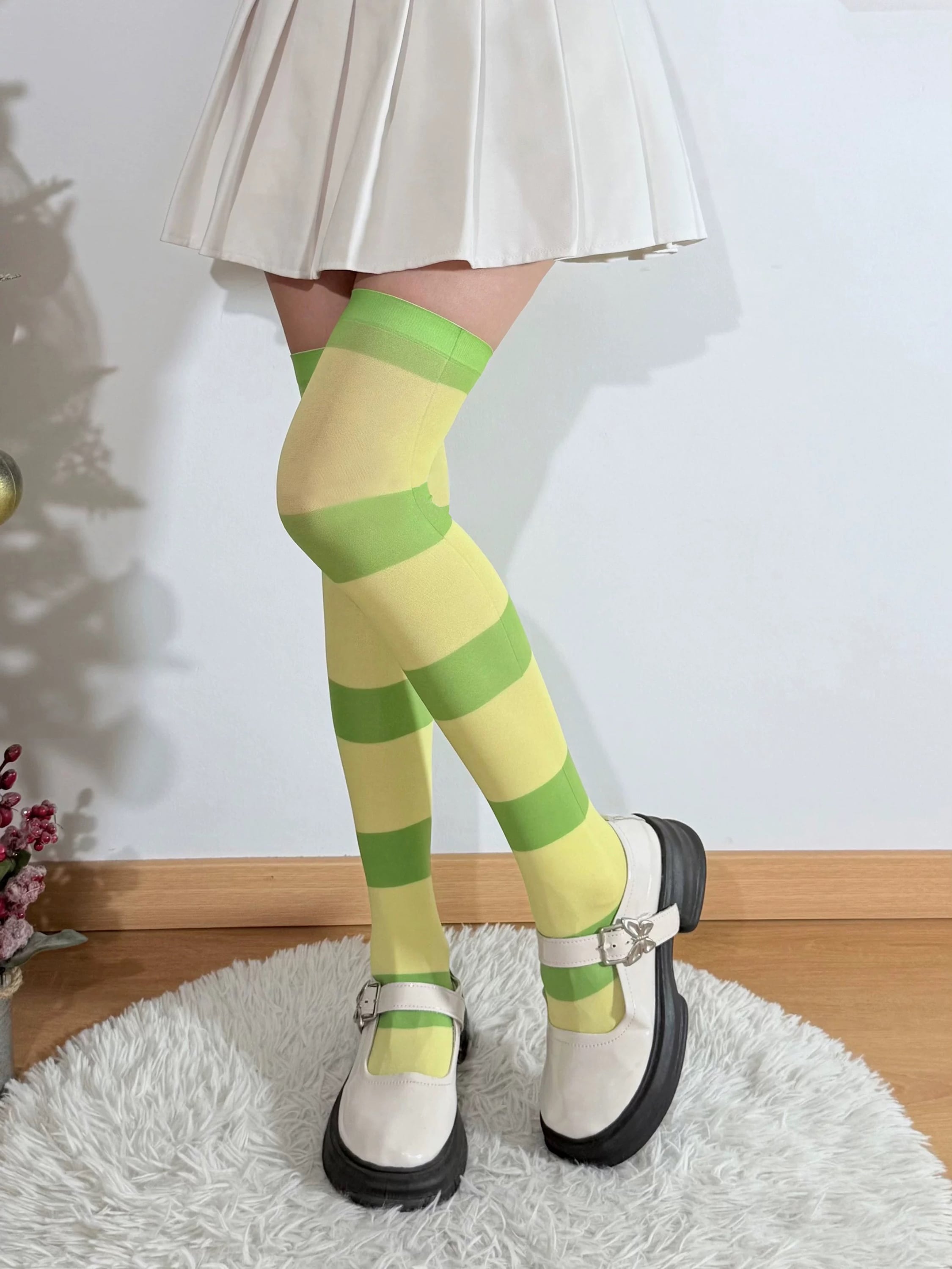コスプレアイテム プリントオーダー ソックス 120デニール 60cm