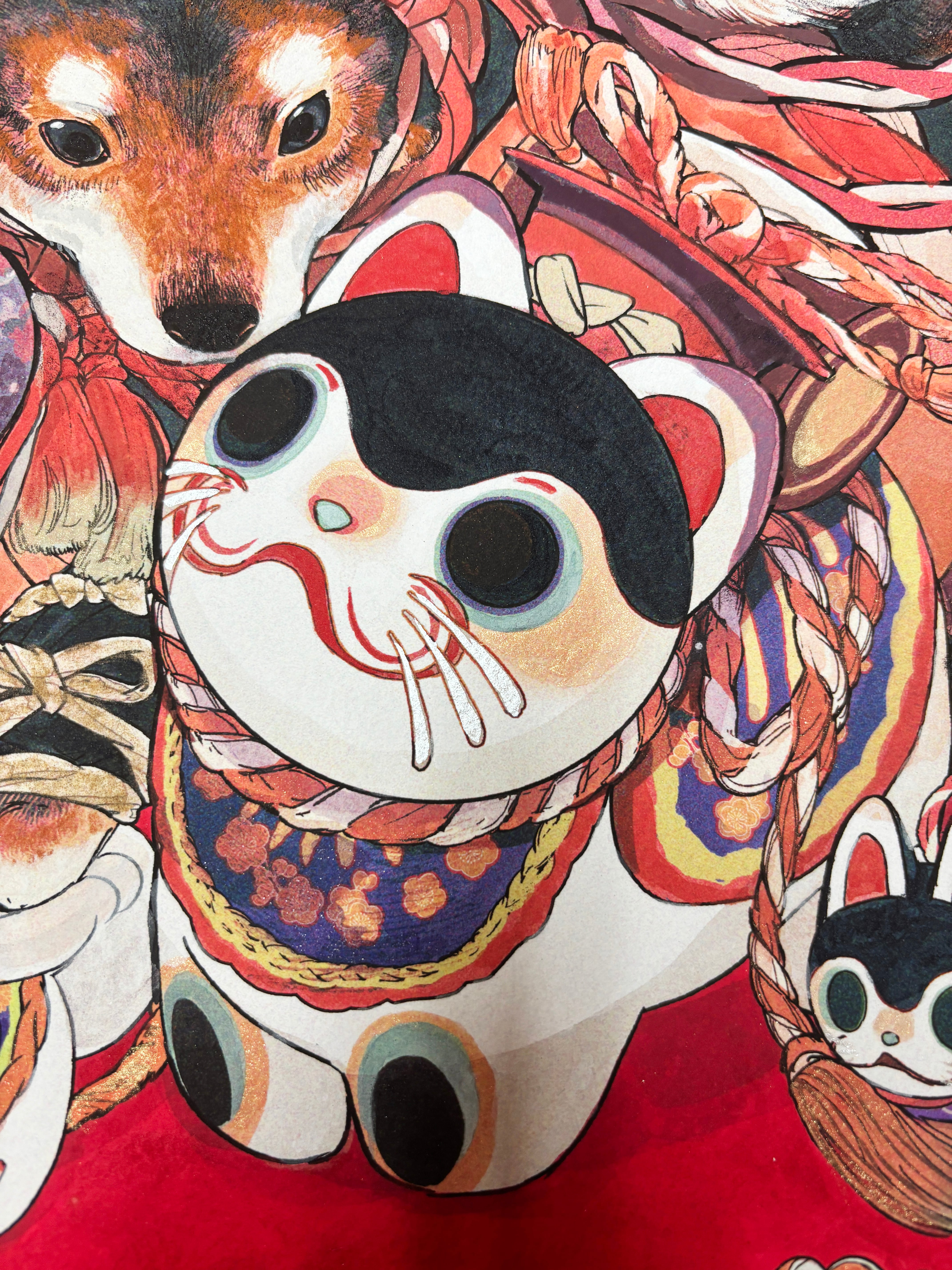 巧藝画「犬と犬張子」 | 大塚巧藝社オンラインストア（美術品）