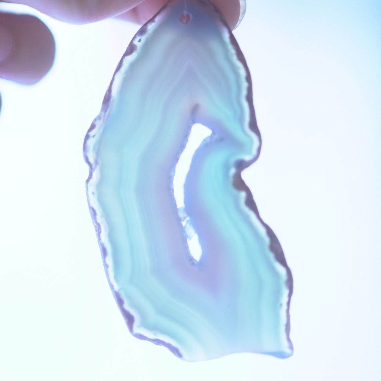 Pale Ocean 02 - アゲートヒーリングチャイム / Agate Sun Catcher Wind Chime 343