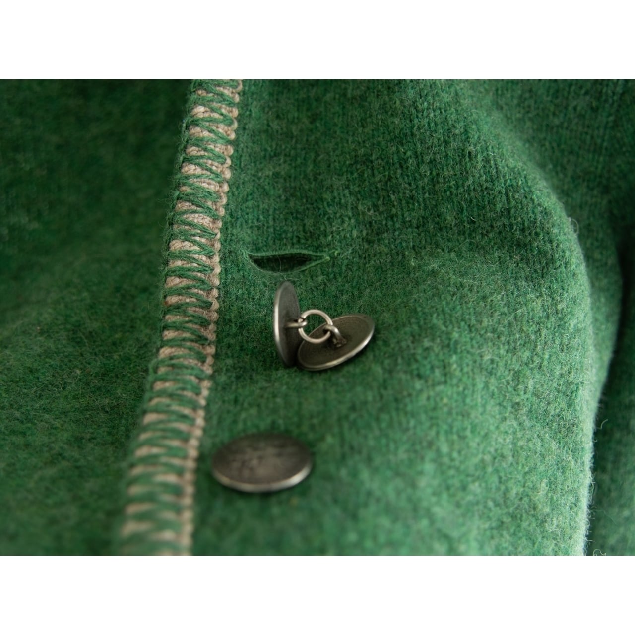 【Kids STAPF】Made in Austria 100% Wool Traditional Cardigan 92（キッズ シュタップ オーストリア製 チロリアンフードカーディガン ニットジャケット 92）