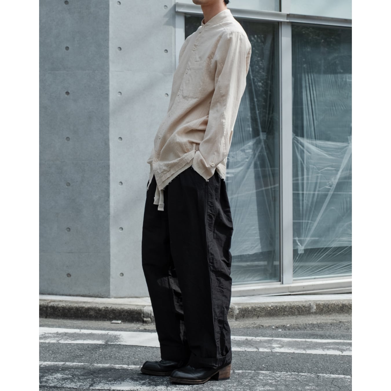 Professor.E ](プロフェッサーイー) 25SS-PE-LSH-08 Wrinkled-effect