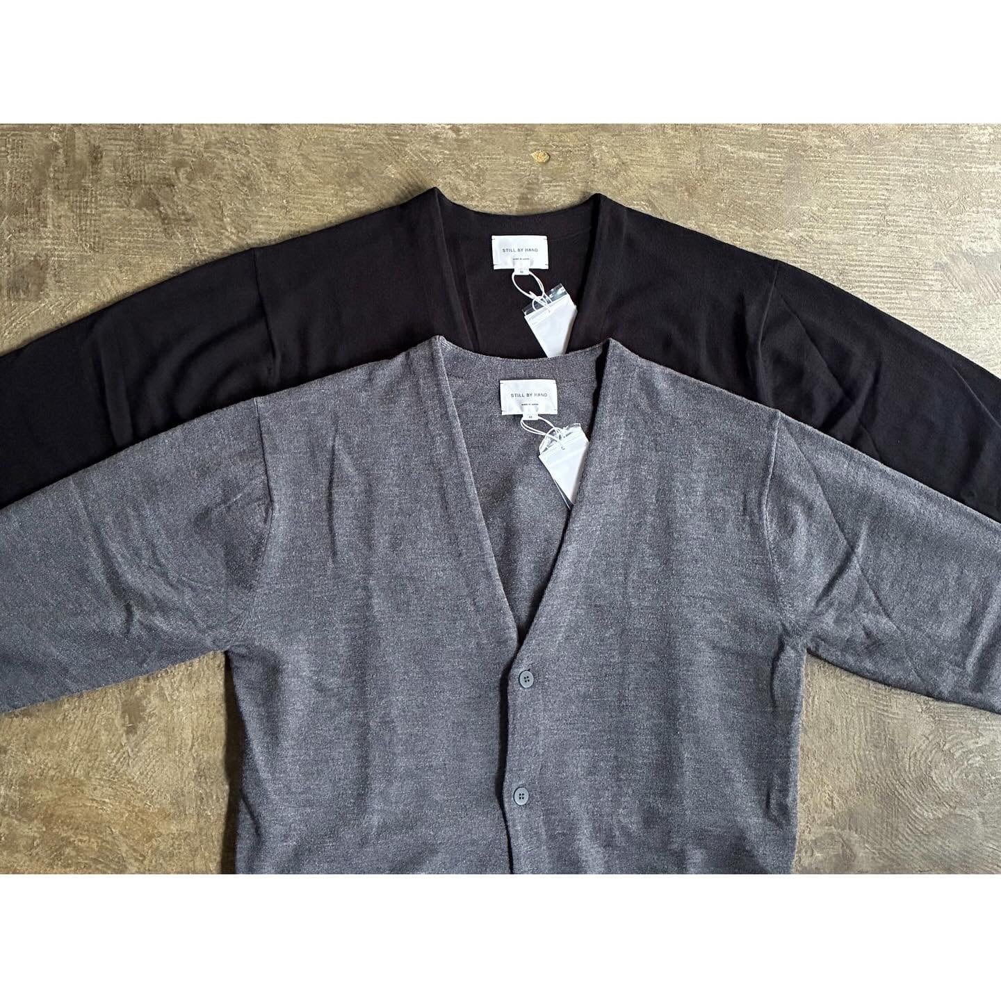 STILL BY HAND(スティル バイ ハンド) 12G Silk Wool V Neck Knit