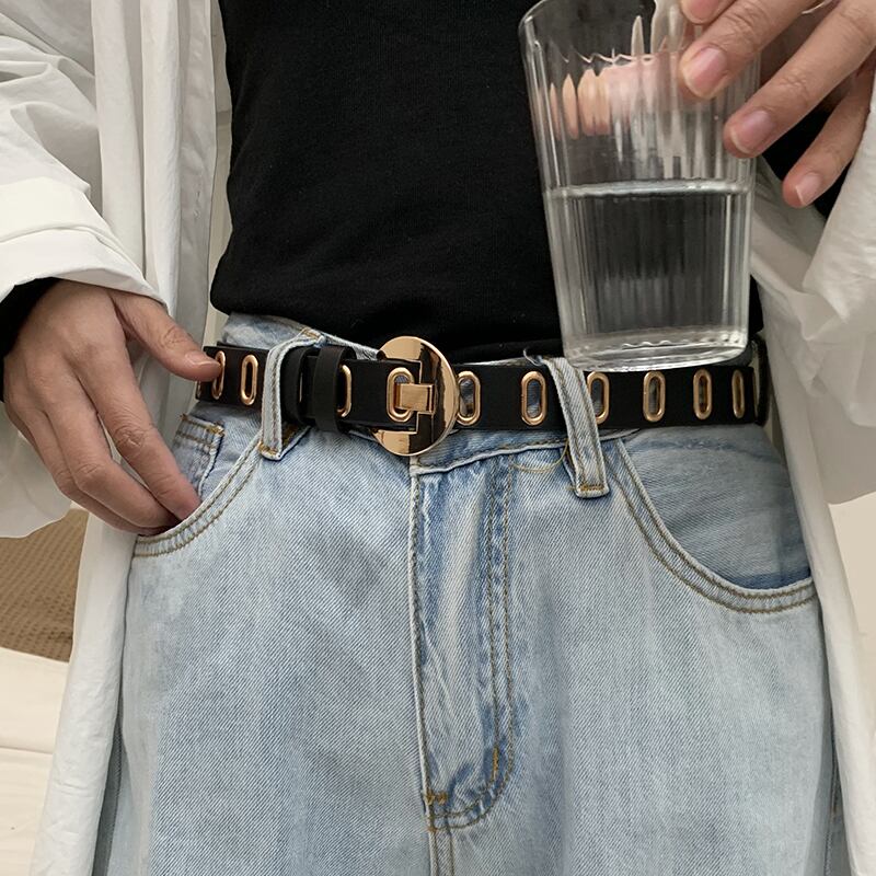 ベルト スタイルパンツ スタンダード レトロ ハーネス ヨーロピアン ブラック・アイド・ピーズ47702246619