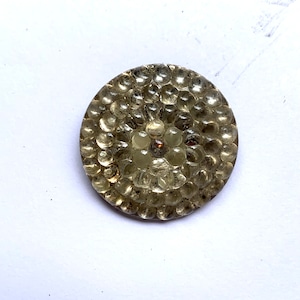チェコガラスボタン(シルバードロップ17mm)1p