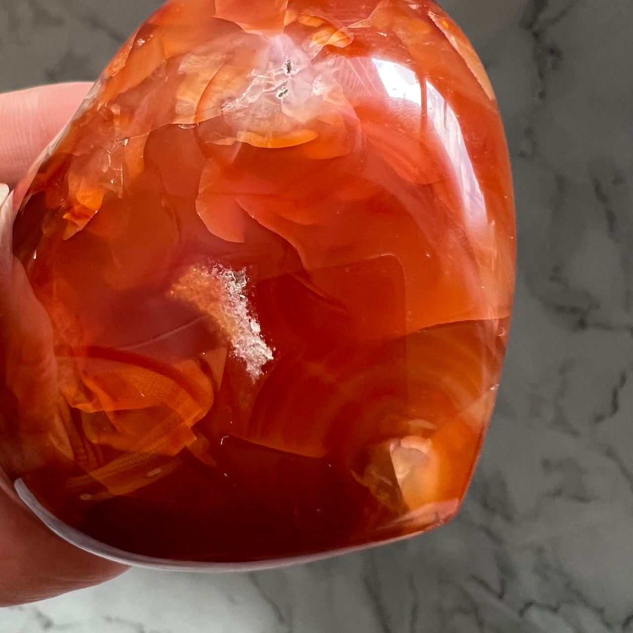 カーネリアンハート*0502*天然石インテリア*置き物