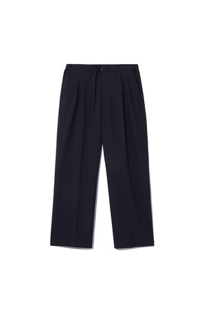 [LE17SEPTEMBRE][MEN] PLEAT BELTED TROUSERS [NAVY] 正規品 韓国ブランド 韓国通販 韓国代行 韓国ファッション LE 17 SEPTEMBRE ル 17 セプテンバー 韓国 店舗