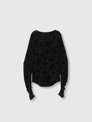 【26AW】THINGS THAT MATTER シングスザットマター / トップス / VELOUR JACQUARD TOPS  0586TM0645P