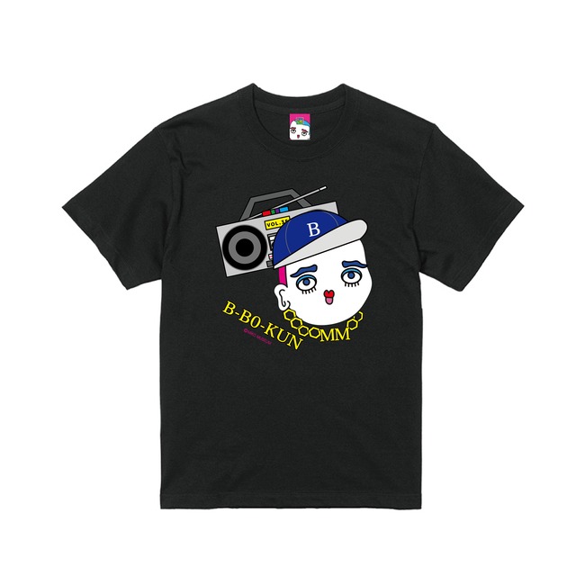 B-ぼーくん　半袖Tシャツ　黒　キッズサイズ