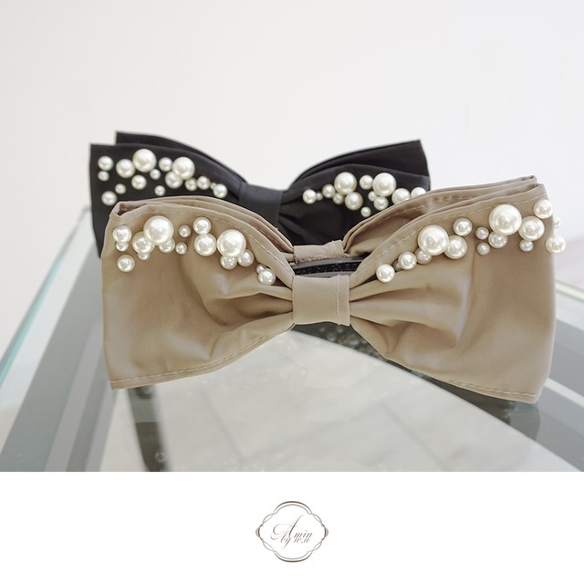 ★タフタリボンランダムパールMixバナナ