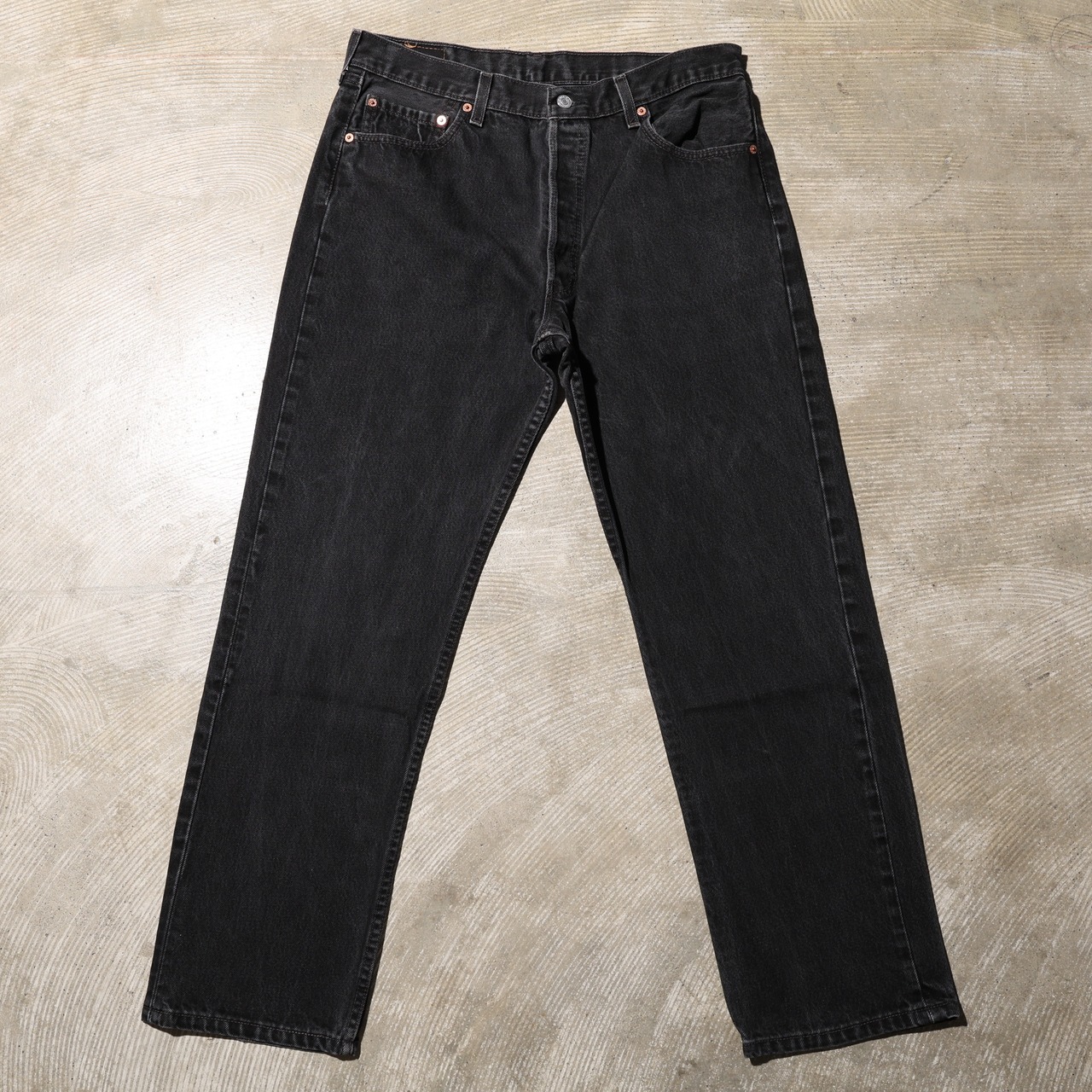 美品 36×30 Levi’s 501-0660 USA 00年 サルファーブラックデニムパンツ リーバイス
