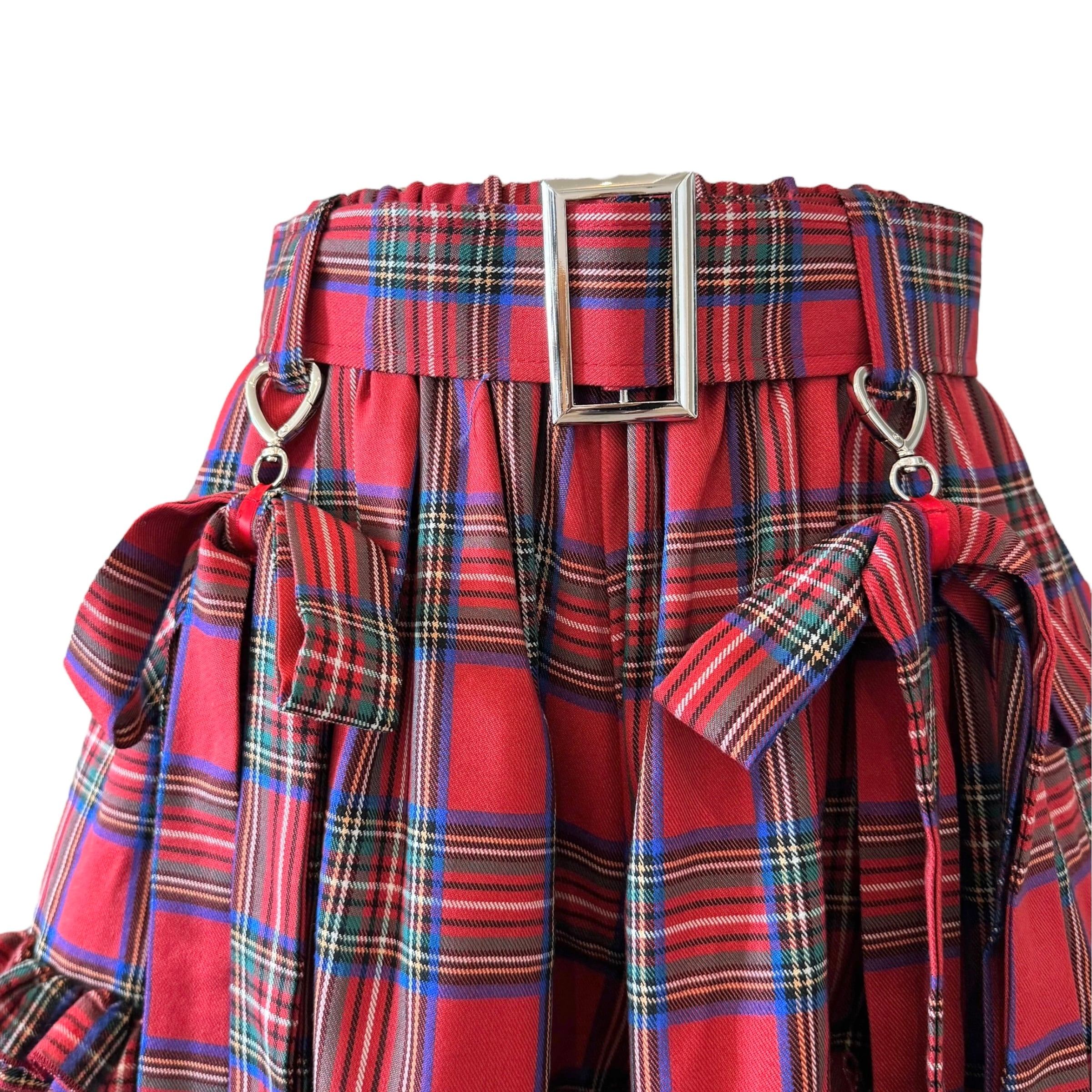 リボンフリルショートパンツ　RED