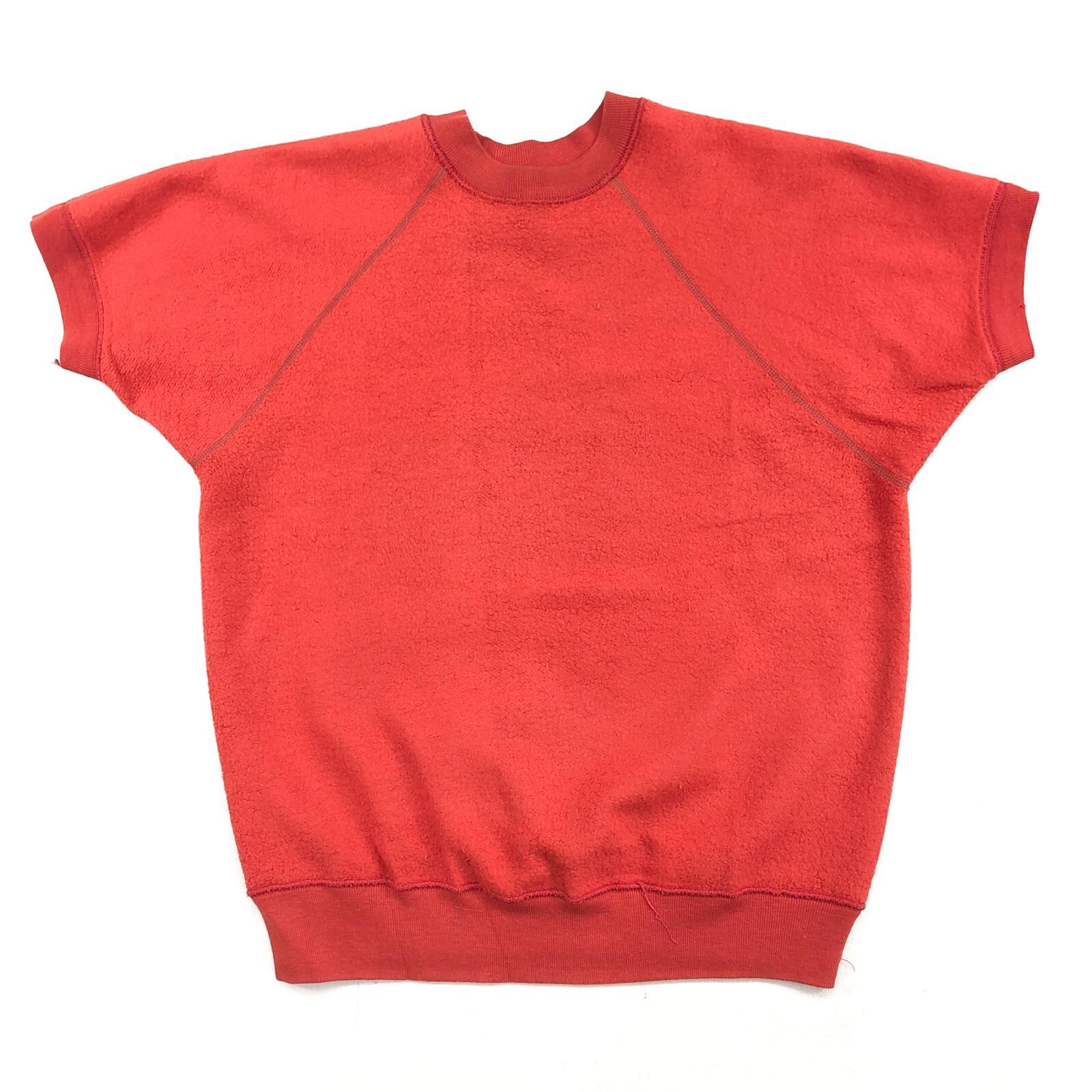 60s ヴィンテージ スウェット ラグランスリーブ フェード 赤 レッド TOWNCRAFT タウンクラフト 60年代 J.C.Penney ラグランスリーブ 丸胴