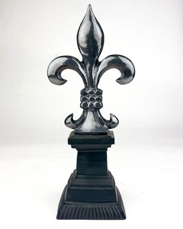 ヴィンテージ雑貨 フルール・ド・リス（百合紋章）オブジェ ゴールド／シルバー