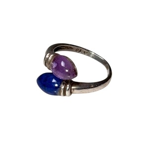 vintage silver paste serpent ring