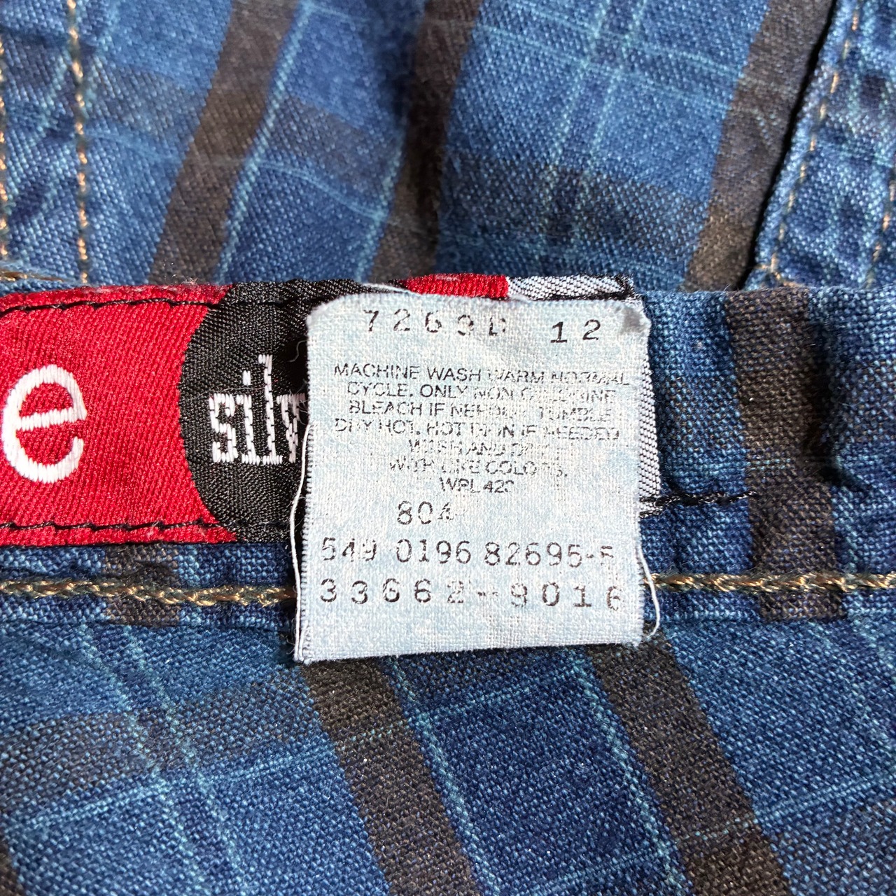 90s USA製　Levi’s Silver Tab LOOSE ショーツ　ハーフパンツ　チェック柄　W36