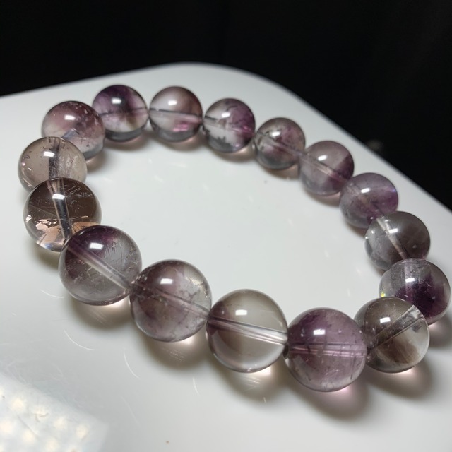 スモーキーアメジストエレスチャルブレスレット