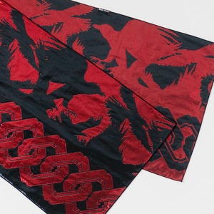 兵児帯「ギラヘコⅡ」吉原つなぎカラス　[E1362]