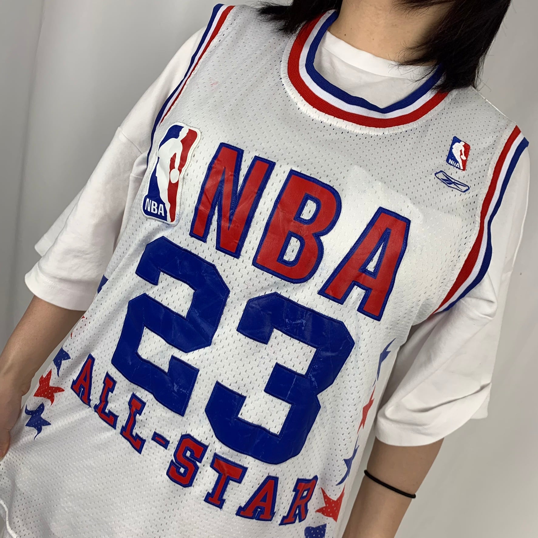 リーボック】NBA ナンバリング刺繍 バスケ タンクトップ ゲームシャツ ...