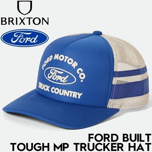 BRIXTON ブリクストン FORD BUILT TOUGH MP TRUCKER HAT メッシュキャップ 帽子 11967 FORD BLUE/WIMBLETON WHITE 25FW 日本代理店正規品