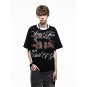 VINTAGE ストリート クロスワッフル Tシャツ T2072