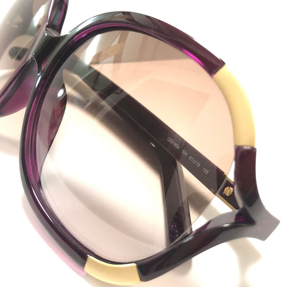 Chloé サングラス 紫色 グラデーションレンズ