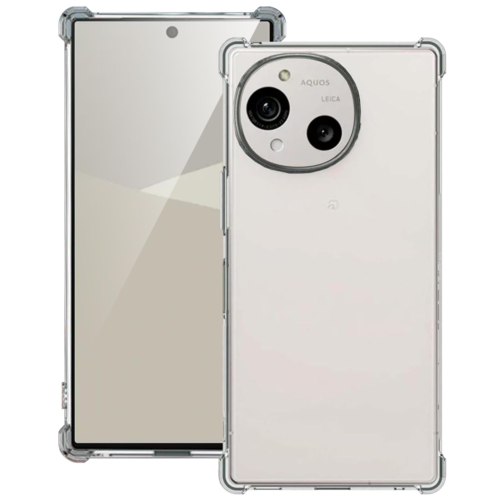 【TIFIYA】AQUOS R10/R9 専用 ケース クリア TPU素材(透明)