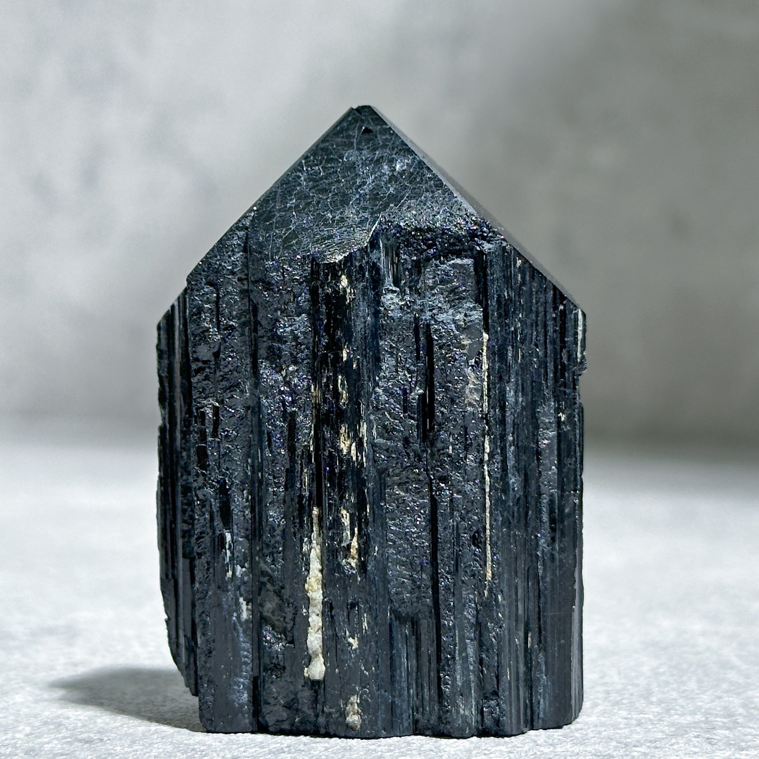 天然石　ブラックトルマリン　タワー　置物 ブラックトルマリン タワー42◇ Black Tourmaline ◇天然石・鉱物