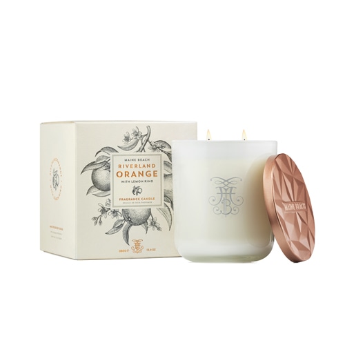 【ハンドメイドソイワックスキャンドル★マインビーチシリーズ】MAINE BEACH Riverland Orange Fragrance Candle マインビーチ リバーランドオレンジフレグランスキャンドル