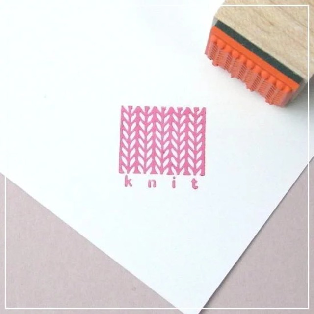 棒針編み スタンプ