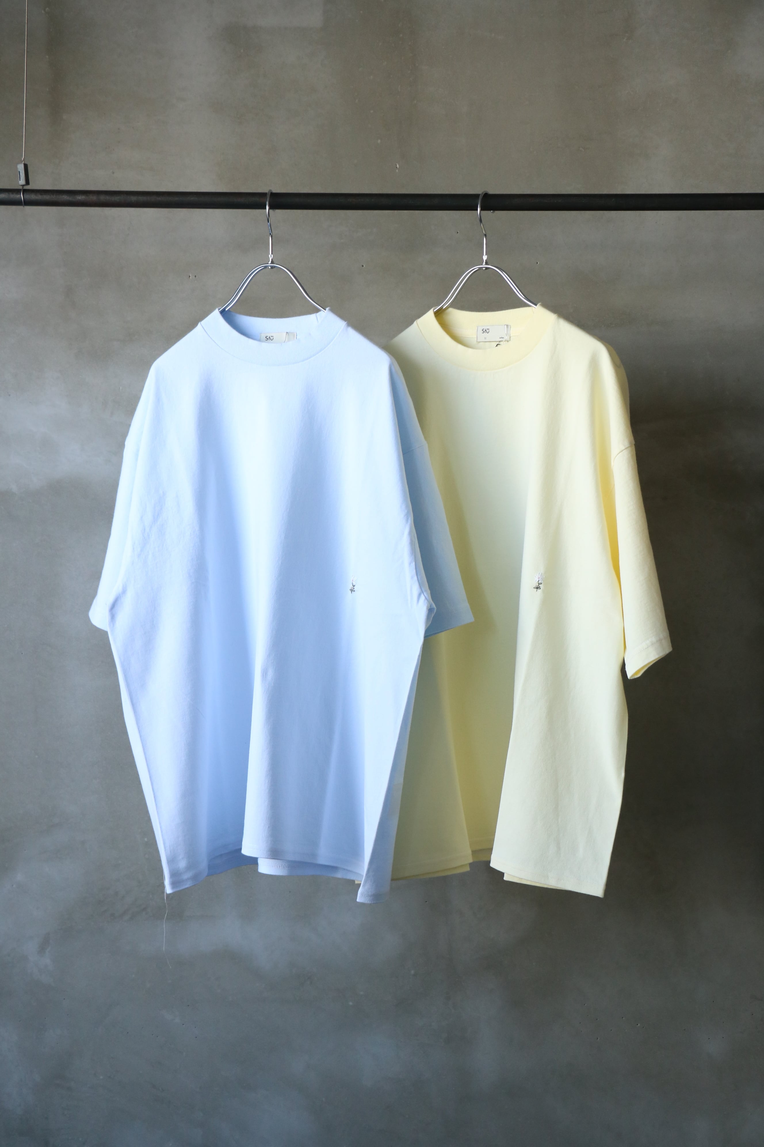 satou - flower handstitch tee SS- / CS25004 / サトウ フラワーハンドステッチT