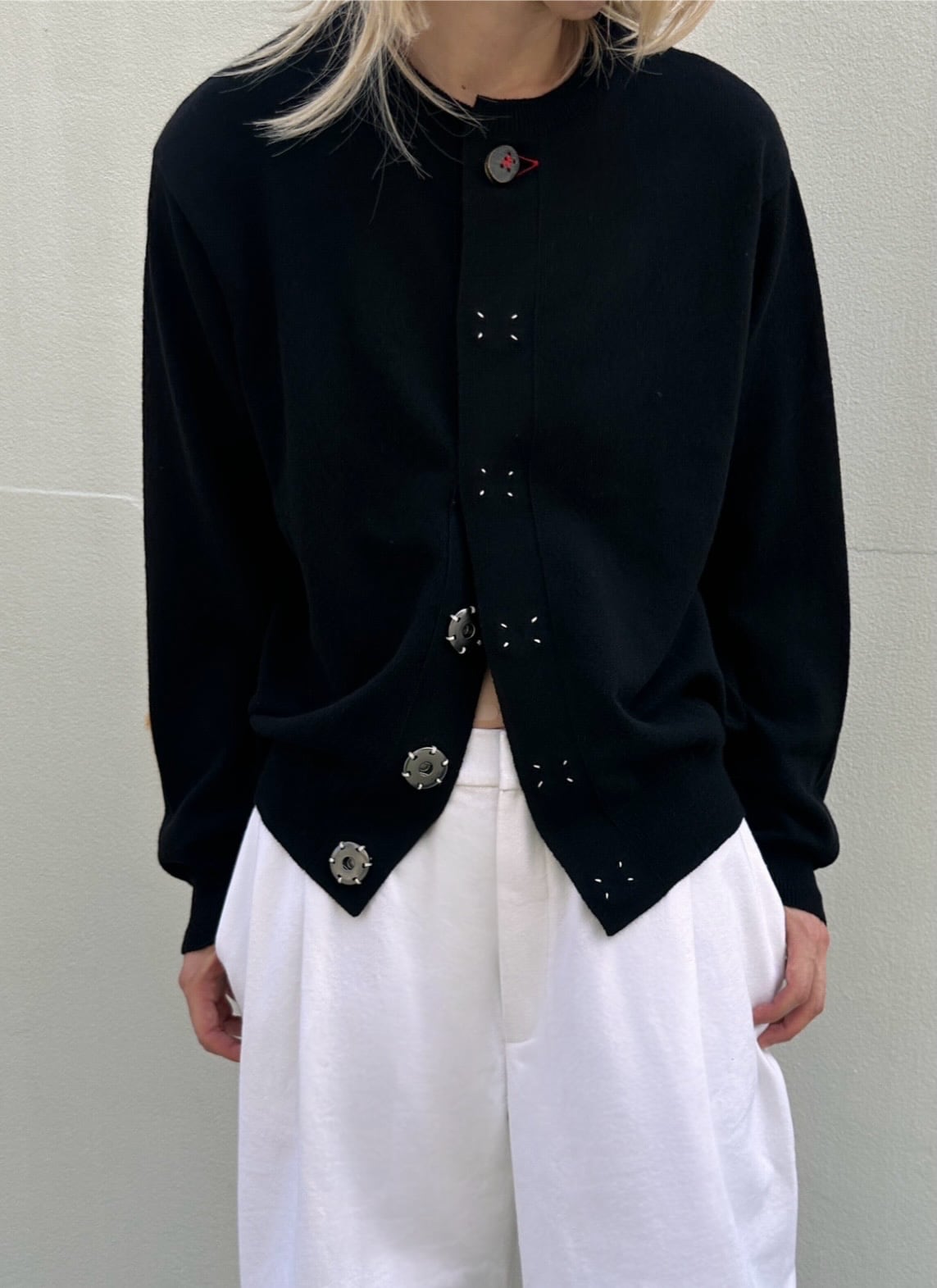 KHOKI  [WOOL KNITCARDIGAN]