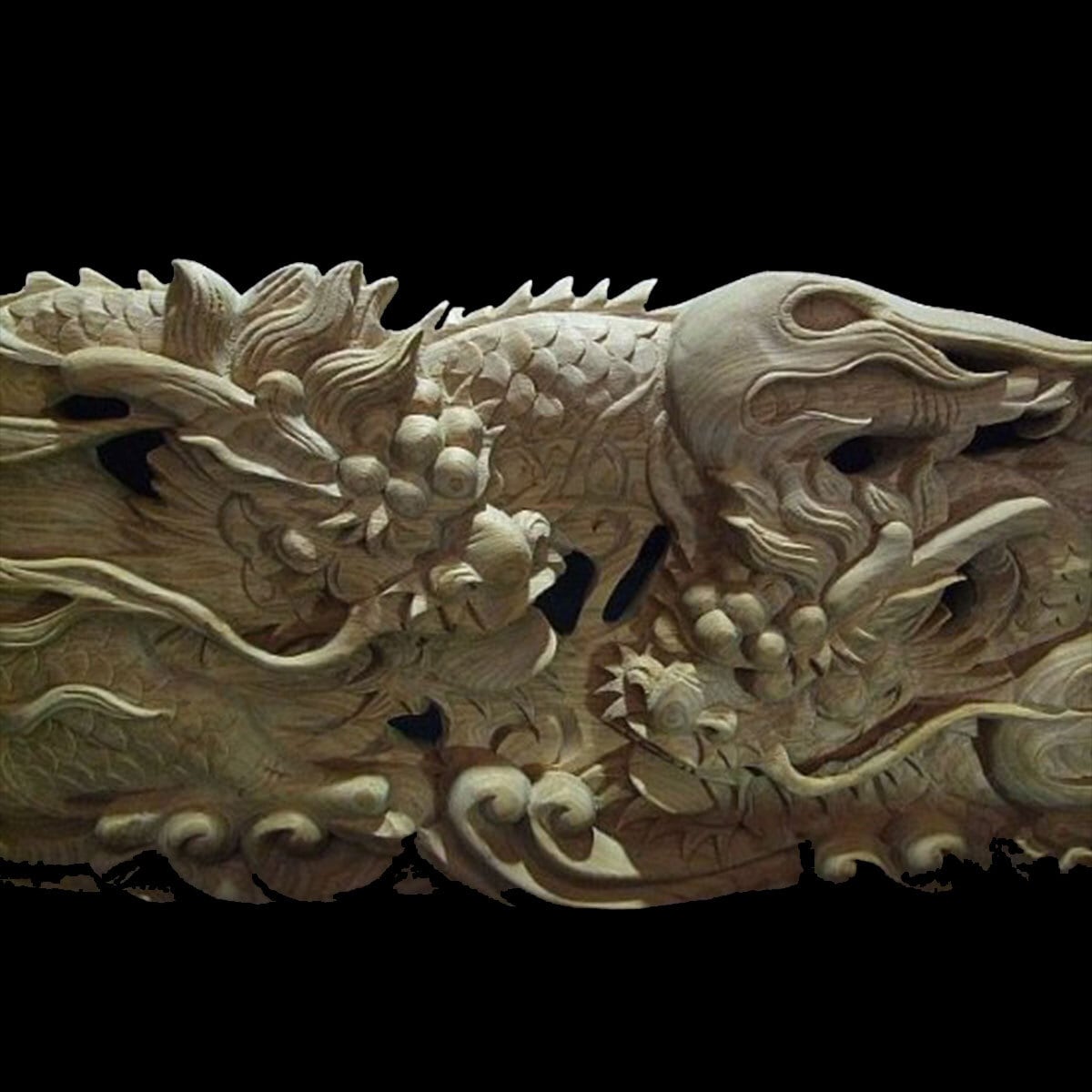 夫婦龍】社寺仏閣、山車 蟇股彫刻 60cm | ㈱田中ソウケン 夫婦龍】社寺仏閣、山車 蟇股彫刻 60cm | ㈱田中ソウケン