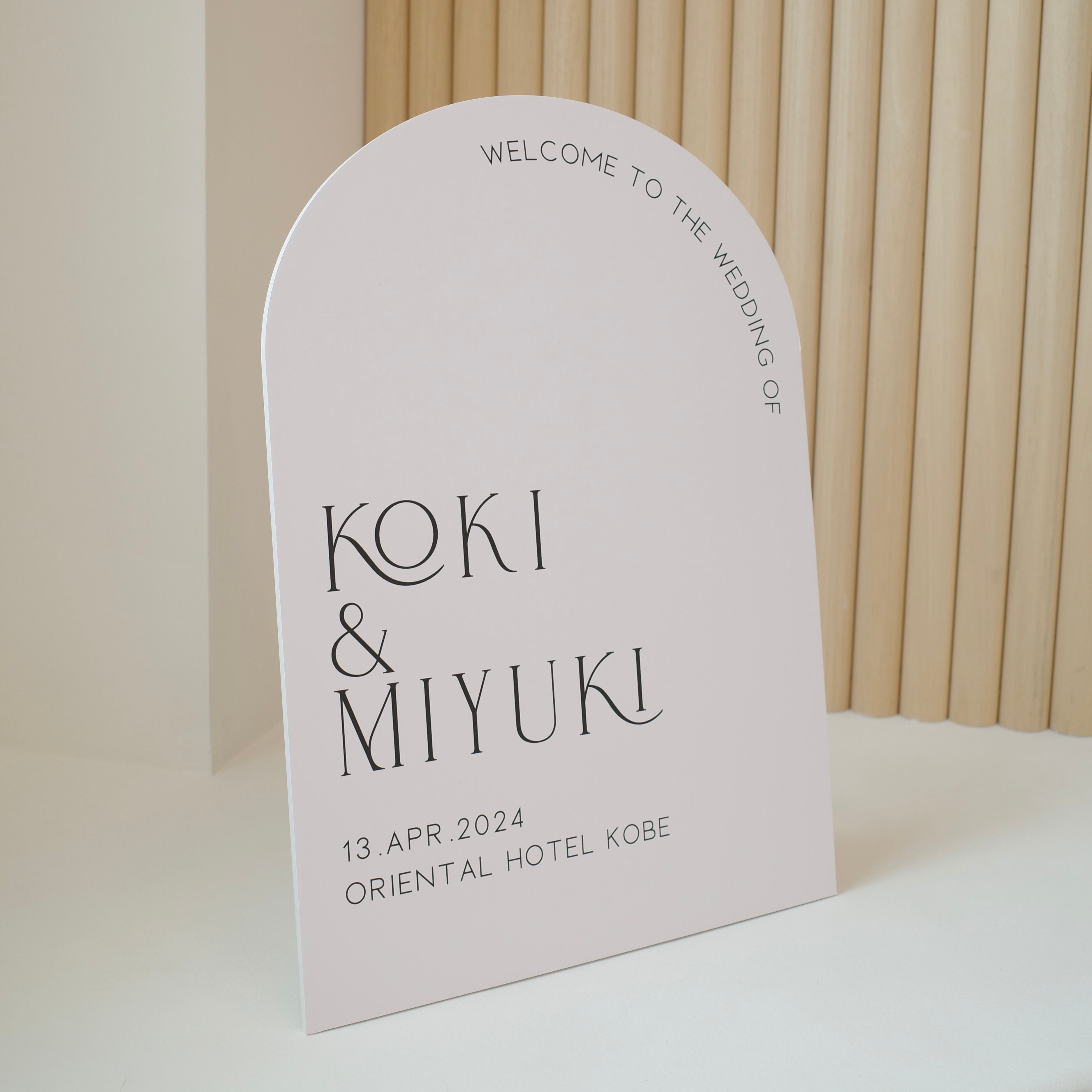 ウェルカムボード | Whitey Begin | TOGA STUDIO