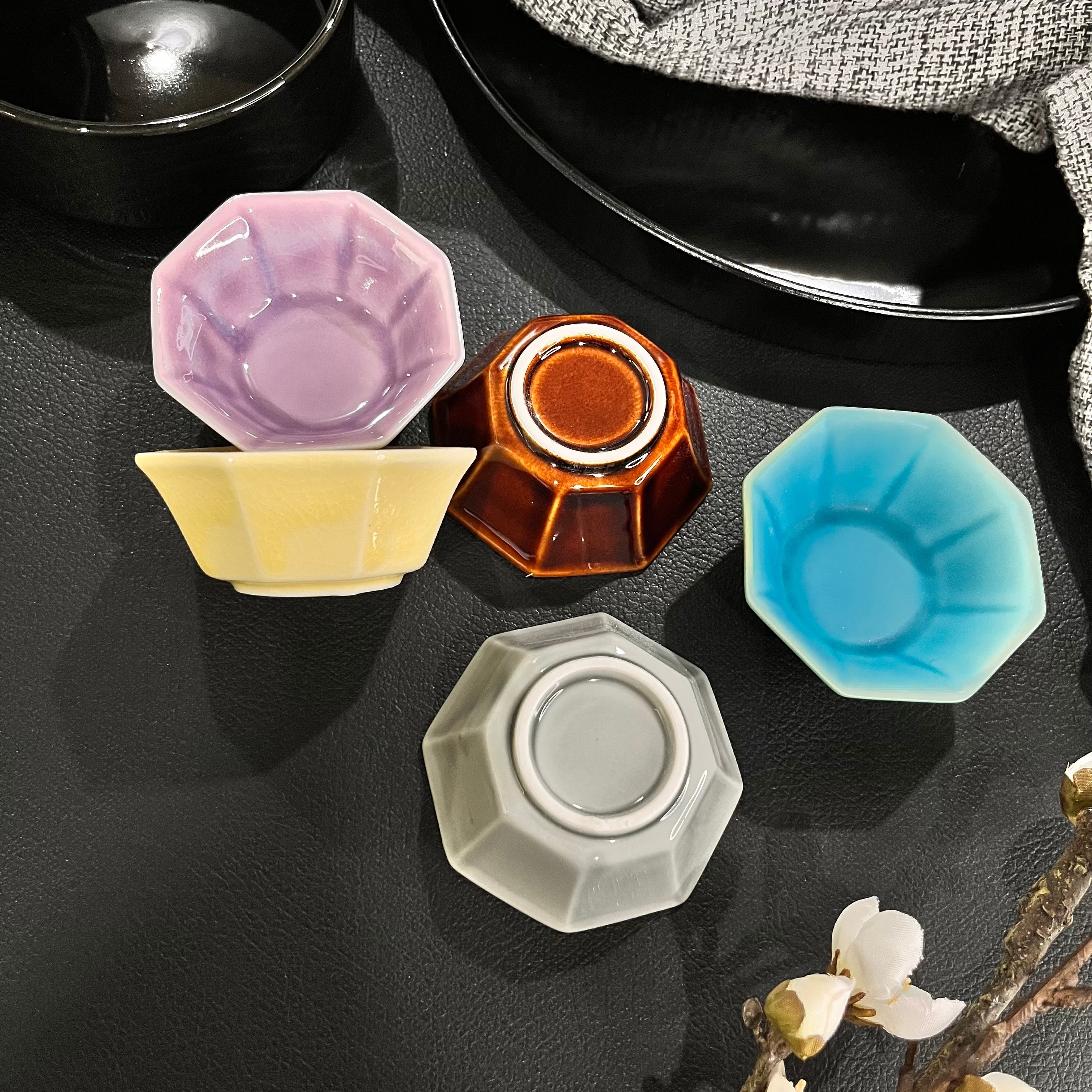 八角小鉢8点SET】磁器 皿 食器 テーブルコーディネート ランチ 夕食