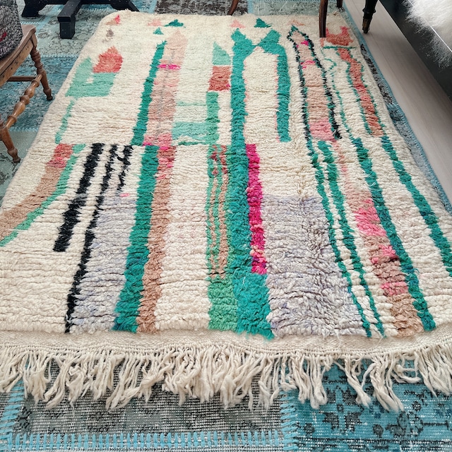 モロッコ ヴィンテージラグ MR001 | ブジャド | 103cm × 153cm