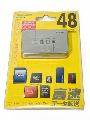 エレコム Elecom 48メディア対応 メモリーカードリーダー MR-A39HSV SDXCメモリーカード対応