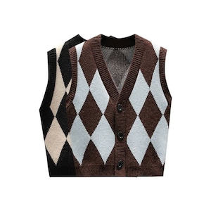 Argyle vest KRE1360