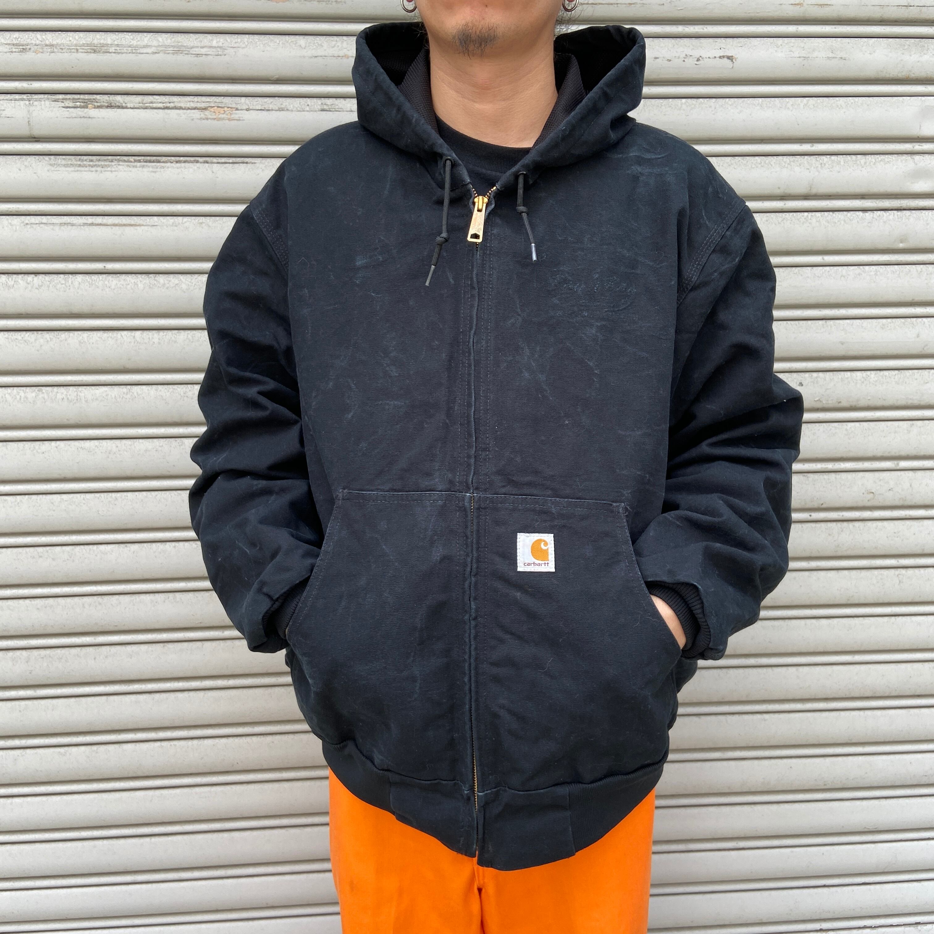 激安販売 オンライン USA製Carharttアクティブジャケット ブラック