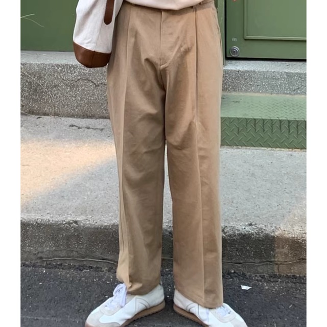 casual straight-leg loose-fitting dress pants（LMU0195）