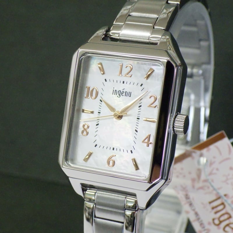 SEIKO セイコー ingenu アンジェーヌ AHJK467 角形 白蝶貝文字盤