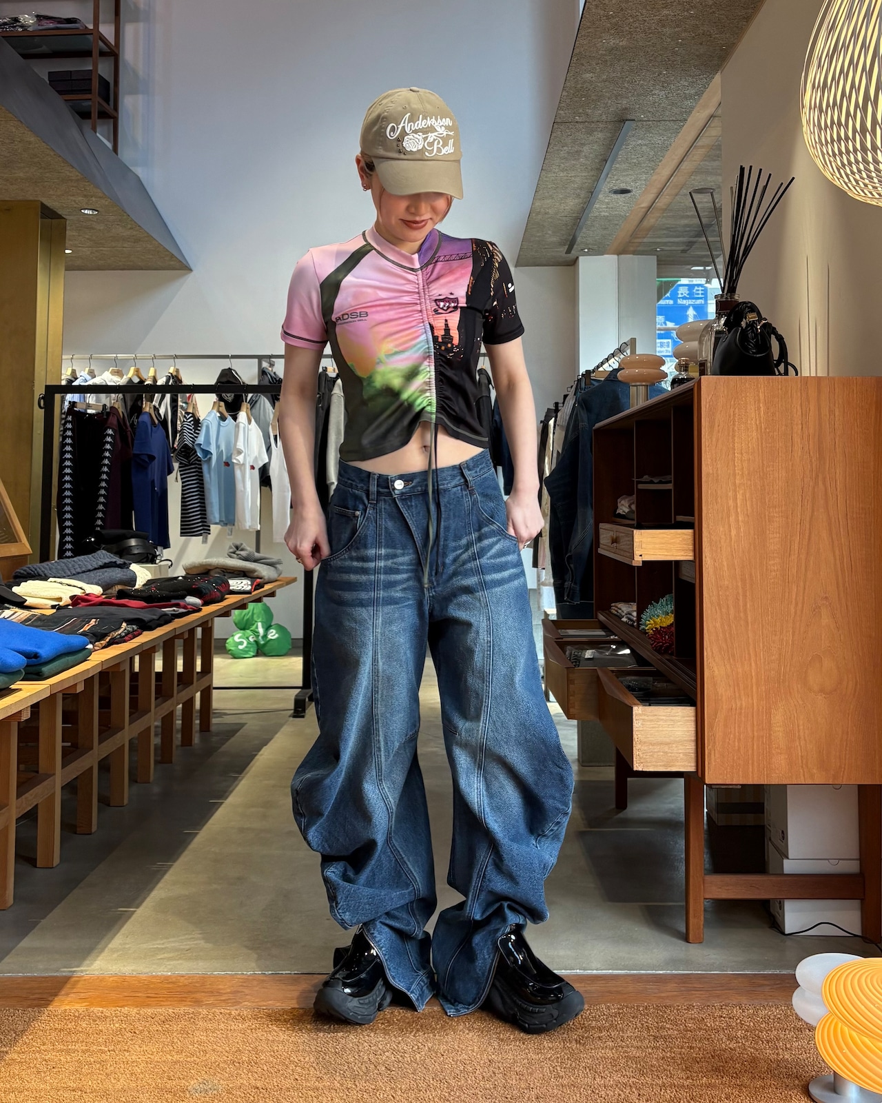 【26SS】ADSB Andersson Bell アンダーソンベル / WASHED RIVETED ROSE CAP / キャップ - 2