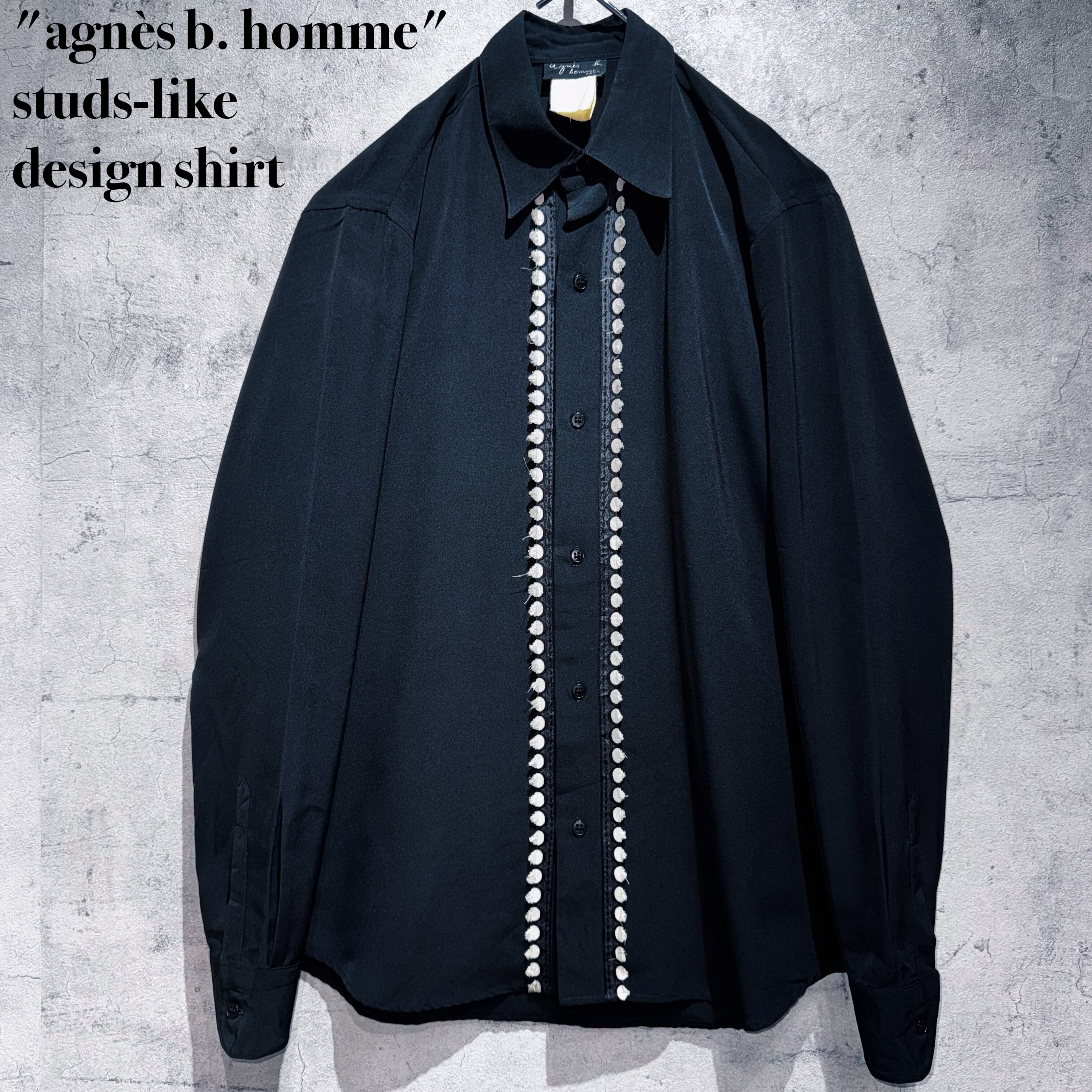 "agnès b. homme"studs-like design shirt
